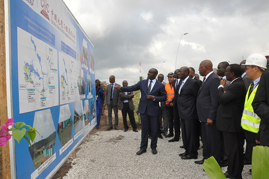 Inspection of CGC sites by Ivorian Prime Minister for Bonoua water supply project - Phase II